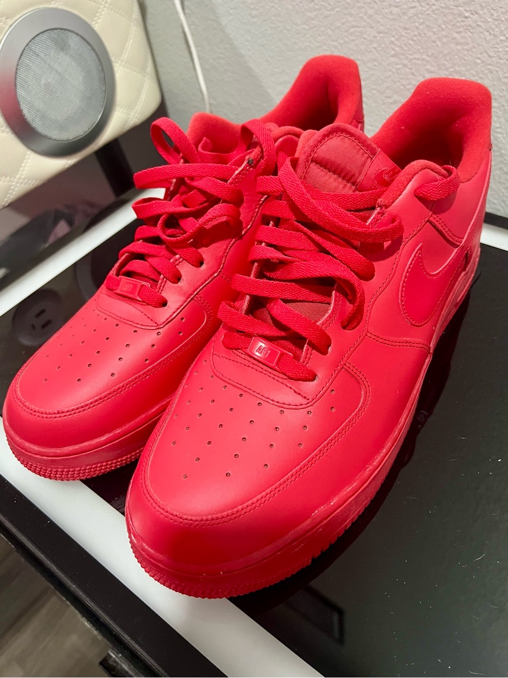 Nike Men’s Red All-Over Low-Top Sneakers